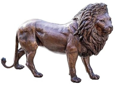 IDYL Bronze-Skulptur Löwe, 26x12x42 cm