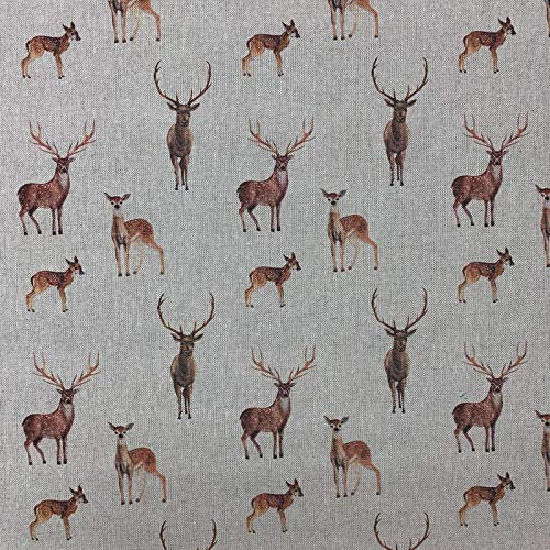 Entdecken Sie Lifestyle & Fashion Stoffe Hirsch & Hirsch Digitaldruck Design Baumwolle Rich Leinen Optik Stoff für Vorhänge Jalousien Basteln Quilting Patchwork & Polstermöbel 55 140 cm breit