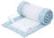 babybay Nestchen Mesh-Piqué / Bettumrandung für Beistellbett / Stoßschutz für Baby Bett, passend für Modell Original, azurblau Sterne weiß