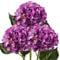Briful Kunsthortensie Künstliche Hortensie Kunstblume Kunstpflanze mit Wasserfesten Stiel Länge 53cm für Blumenarrangement Blumensträuße Blumengestecke Dekoration 3 PCS