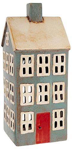 Village Pottery Extra großer Teelichthalter, Grau