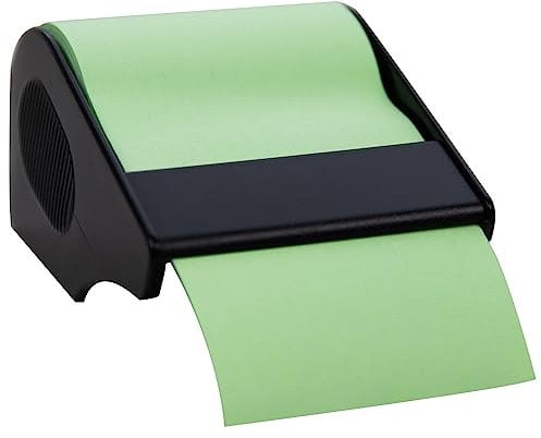 RNKVERLAG CT1832 - Haftnotiz Rolle im Abroller, 60 mm x 10 m, nachfüllbar, pastellgrün, 1 Stück