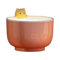 OUMIFA Bedside Clock Cute Teacup Cat Alarm Clocks USB Powered Cats Teacup LED Night Light Lamp Touch Sensor Nightlights Table Digital Clock for Desk Best Festival Gift (Color : Pink)