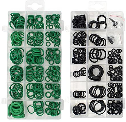 Downwind 49 5pcs 36 Größen O-Ring-Kit Grüne Metrik O Ring Dichtungen Gummi-Ringdichtungen Ölwiderstand 270pcs 225pcs (Color : Green)
