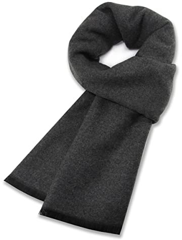 Banemi Schal Männer, Wollschal Herren XXL Einfarbig für Freundin Neujahrsgeschenk 182X31CM
