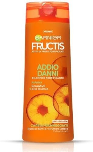 Garnier Fructis Reparatur-Shampoo für beschädigtes Haar, stärkende Wirkung, mit pflanzlichem Keratin, Abschied von Schäden, 200 ml