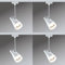 4er Set Paulmann URail LED Spot Drive 1x5,4W Weiß/Chrom 230V Metall/Kunststoff