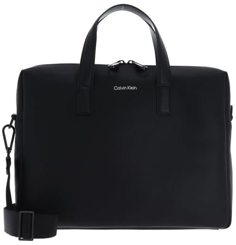 Calvin Klein Must Laptop Bag K50K511221, Sac pour Ordinateur Homme, Noir (CK Black Pique), OS