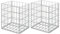 INLIFE Gabionenkörbe 2 STK. Verzinkter Stahl 30x30x40 cm,4.2kg,143596