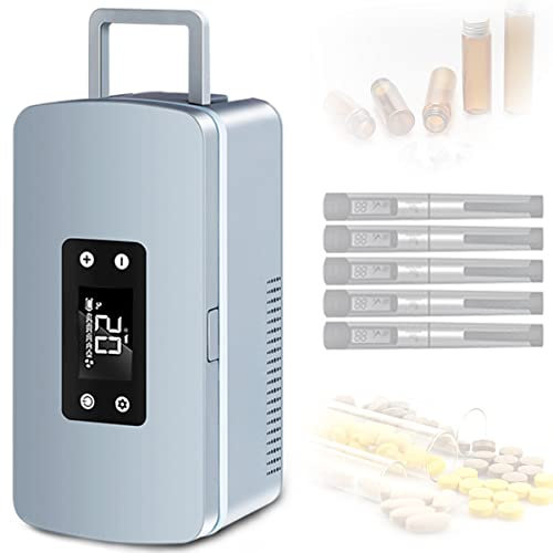 TAHALI Mini Frigo Medical, Pochette Isotherme Insuline, Glacière Batterie, pour Voiture/Voyage/Maison, Plusieurs Modes de Charge
