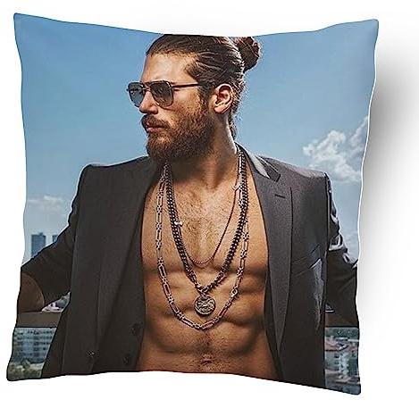 Generico Can Yaman Cuscino 45 Idea Regalo Compleanno festa personaggi famosi collezione Decorazioni casa Divano Letto Serie tv Daydreamer Le Ali del Sogno Bitter Sweet