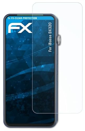 atFoliX Schutzfolie kompatibel mit iBasso DX320 Folie, ultraklare FX Displayschutzfolie (3X)