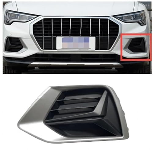 OKAYOK Vorne Stoßstange Nebelscheinwerfer Grill für Au-di Q3 2019 2020 2021 2022, Auto Nebelscheinwerfer Abdeckung Nebelscheinwerfer Blenden Rahmen Nebelscheinwerfer Gitter,A-Left