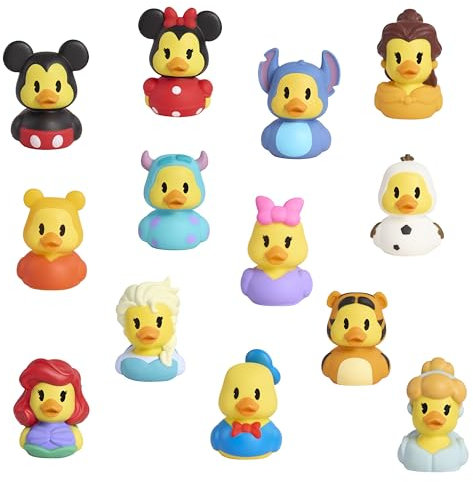 Just Play Petits Canards de Disney 2-Pack (série 1), Jouets pour Bain et Piscine de 7 cm de Haut, Jouets pour Enfants de 3 Ans et Plus