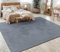 Paco Home Teppich Wohnzimmer Schlafzimmer Kurzflor Skandinavisches Boho Muster Geometrisch Rauten Motiv Einfarbig Weich Modern, Grösse:240x340 cm, Farbe:Anthrazit 7