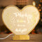 Giftota Papa Geschenk, Weihnachtsgeschenke für Papa, LED Herz Nachtlicht aus Holz mit Schönen Sprüchen, Geburtstagsgeschenk für Papa, Thanksgiving, Weihnachten Geschenk