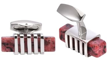 Manschettenknöpfe Für Herren 2 Paar Herrenhemden Rose Stone Französische Manschettenknöpfe Rose Rubin Manschettenknöpfe