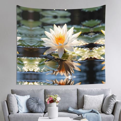 WapNo Thailand's National Flower Tapisserie, Wandbehang, Kunst-Tapisserie für Schlafzimmer, Wohnzimmer, Wohnheim, Heimdekoration, 130 x 152 cm
