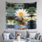 WapNo Thailand's National Flower Tapisserie, Wandbehang, Kunst-Tapisserie für Schlafzimmer, Wohnzimmer, Wohnheim, Heimdekoration, 130 x 152 cm