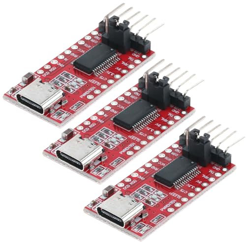 AZDelivery 3X USB-C zu TTL Serial Adapter für 3,3V und 5V kompatibel mit FT232RL kompatibel mit Arduino inklusive E-Book!