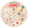 Santa Plate Christmas Eve Treats Reindeer Food Wooden Plate Round Board - 25CM X 25CM (Dear Santa)