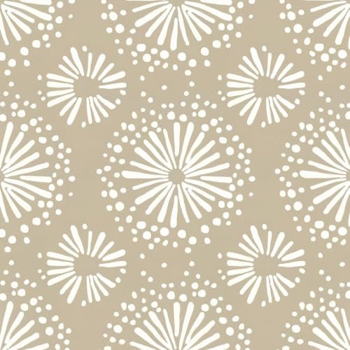 JIAOQSS Selbstklebende Tapete Beige Geometrische Punkte Mustertapete Wandtapete Klebefolie Möbel Wasserdichte Klebetapete Wohnzimmer Schlafzimmer Möbelfolie Dekor