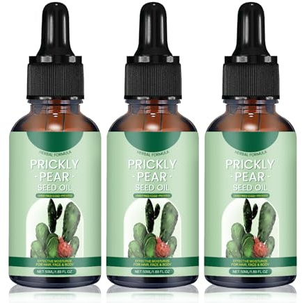 Kaktusfeigenkernöl Bio Kaltgepresst, Anti-Aging-Öl gegen Falten und Augenringe, Prickly Pear Seed Oil, Reines Kaktus Ätherische Öle, Kaltgepresstes Kaktusfeigenöl (3)