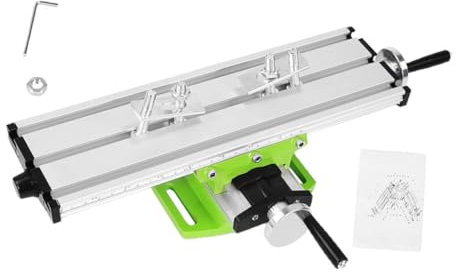 HOMSFOU 1 juego de mesa de trabajo multifunción para mini prensa de taladro y fresadora, soporte de banco con báscula para accesorios del hogar y