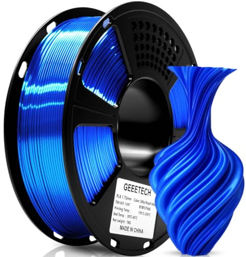 GEEETECH PLA silk Filament 1,75mm,3D Drucker Filament PLA 1kg,Silk königsblau