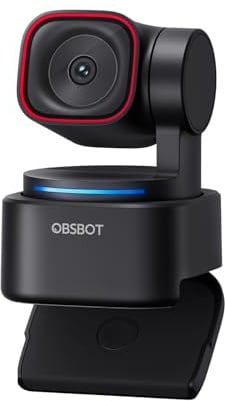 OBSBOT Tiny 3 Lite 4K Webcam con Audio Spaziale avanzato e Tracciamento IA | Webcam con Sensore 1/2, Tri-Mic, Controllo vocale, 120FPS, HDR, per PC/Mac/Laptop/Streaming/Meeting/Switch 2