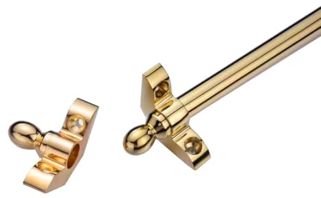 Ensemble De 3, 5, 10, 12 Et 15 Barres De Fixation En Laiton Pour Tapis D'escalier,Embouts Ronds,Plusieurs Tailles Disponibles,Matériel Inclus(3pcs,81cm(32in))