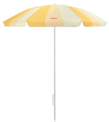 Flamingueo Grand Parasol 220x180cm - Parasol avec Protection Solaire UPF 50+ pour la Plage, Jardin et Piscine - Orientation et Hauteur Réglables - Polyester Imperméable - Sac de Transport