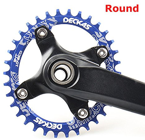 Grofitness Kettenblatt für Mountainbikes, Aluminium, BCD, 104 mm, rund, blau, 36T