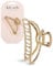Kitsch Grande pince à cheveux pour cheveux épais – Grandes pinces à cheveux dorées de forme ouverte pour femme | Pinces à cheveux élégantes en métal pour cheveux épais | Pince à cheveux dorée pour