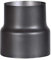 FIREFIX R150/Ü2 Reduzierung 150 auf 130 für 2 mm starke Rauchrohre, schwarz lackiert, von 150 mm Ofenanschluss auf 130 mm Wandanschluss