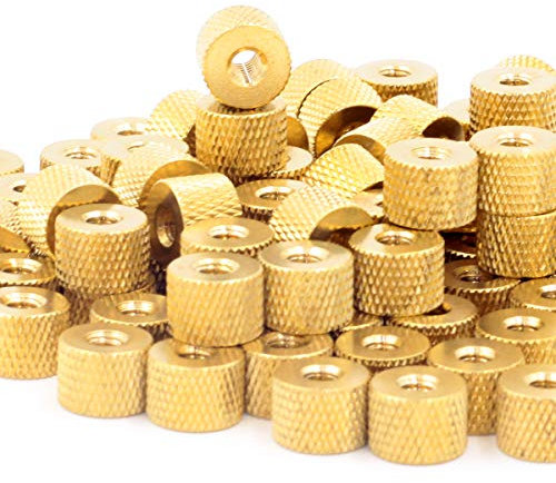 M2,5 Rändelmutter,Messing Rändelmutter,100 Stück