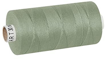 dalipo - Polyester Nähgarn Stärke 30, Polstergarn, 300m, grau-grün