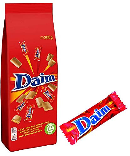 Daim Probierpack, 1x200g Daim Pralinien, 1x28g Daim Riegel