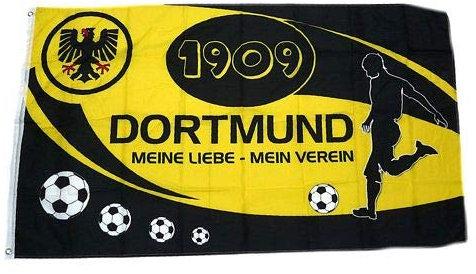 Fahne Flagge Dortmund Meine Liebe Mein Verein 90 x 150 cm