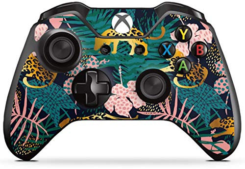 DeinDesign Skin kompatibel mit Microsoft Xbox One Controller Folie Sticker Dschungel Blume Muster
