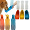 Pet Travel Water Bottle 500ML Portable Dispenser Travel Water Bottle Bowl for Dog Cat Small Animals (Yellow)