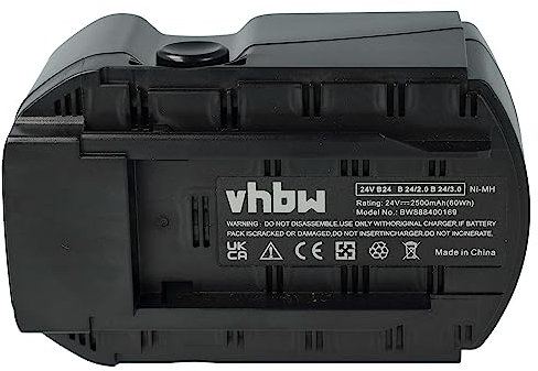 vhbw Batterie Compatible avec Hilti WSR 650-A, WSC 6.5, UH 240-A, WSC 55-A24, Te 2-A, SFL 24 Outil électrique (2500 mAh, NiMH, 24 V)