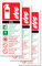 CO2 Fire Extinguisher Sign, Adherant Vinyl Fire Exntinguisher Signs [75 x 200 mm] [Pack of 3]