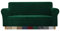 CMAKER Samt-Sofabezug, Couchbezug, 3-Sitzer, Stretch-Couchbezug mit rutschfester, elastischer Unterseite, Möbelschutz, Sofa-Schonbezüge Couchbezug für Haustiere (3-Sitzer, dunkelgrün)