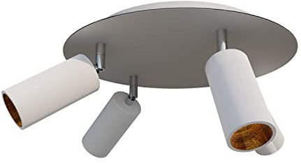 Tivendis Betoniq XXL Deckenleuchte Donoma - 4-flammige Betonoptik Lampe mit 4 verstellbaren Gelenkarmen - Moderne Deckenlampe im Industrie-Design