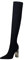 DAIFINEY Stivali con tacco alto Alto Chunky Color Stretch sopra il ginocchio Solido Donna Lacci Nero, Nero , 37 EU