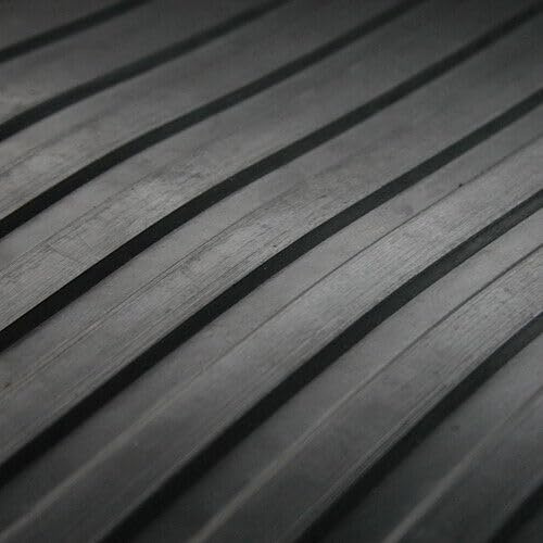 Black Wide Ribbed Rubber Garage Flooring Matting Garage Flooring Matting | Multiple Sizes to Choose from on This Listing | 3mm Thick Floor Mat | A Grade | | 130cm Wide (2.5 m x Wide Ribbed (1.3m W))