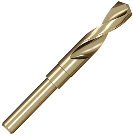 Meccion HSS Cobalt Drill Bit 17.5mm Reduced Shank Twist Drill Bit for Metal, Stainless Steel, Aluminium, Wood, Plastic, Non-Ferrous Etc.