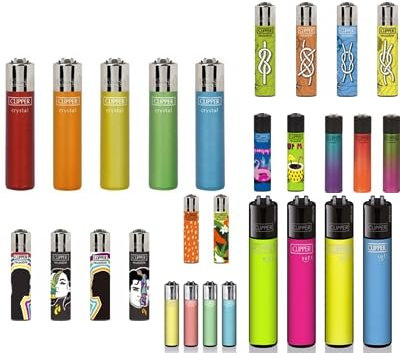Clipper Micro Feuerzeuge Verschidenen Modelle Inkl. Gratis Crystal Balls (20x Micro Gemischt)