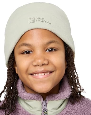 Jack Wolfskin Unisex Kinder Real Stuff K Beanie-Mütze, Mint Leaf, Einheitsgröße EU
